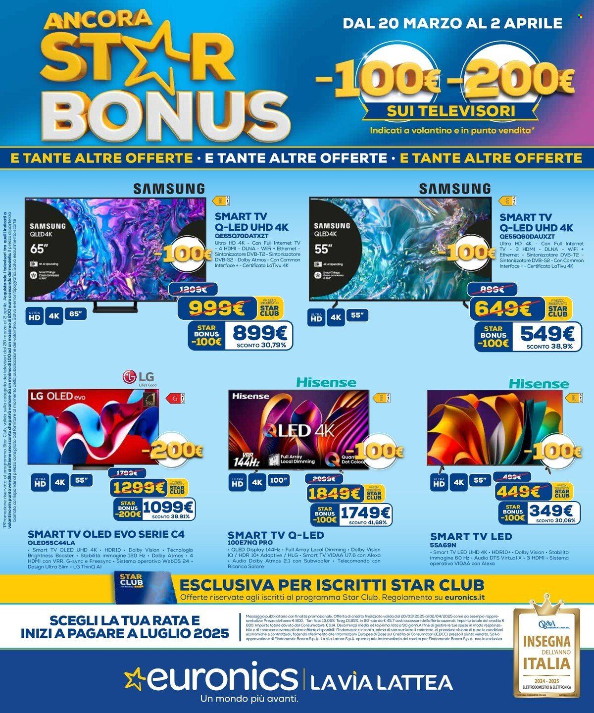 Volantino Euronics - 20/3/2025 - 2/4/2025. Pagina 1