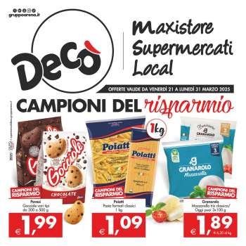 Volantino Deco - 21/3/2025 - 31/3/2025.
