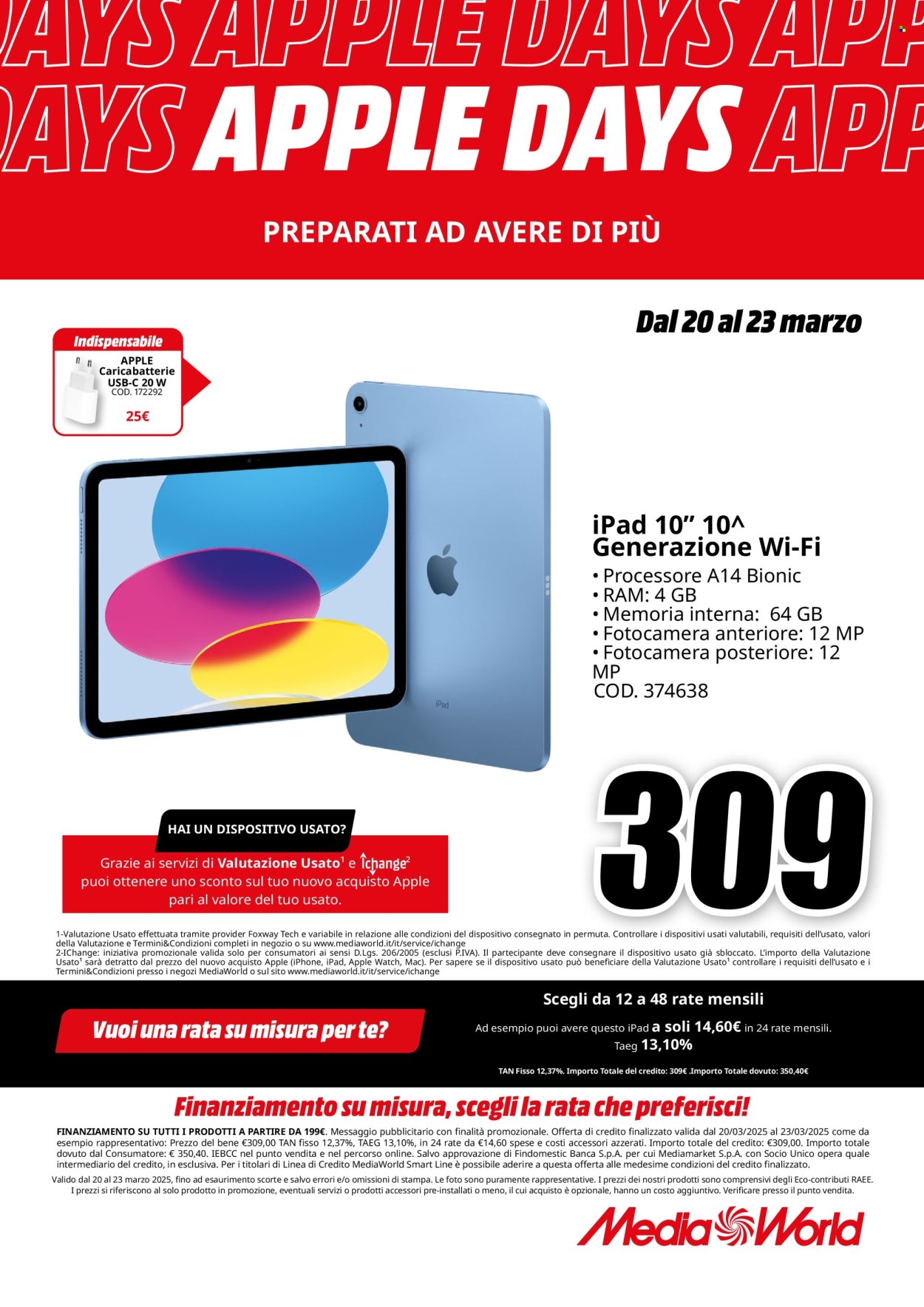 Volantino MediaWorld - 20/3/2025 - 23/3/2025. Pagina 3