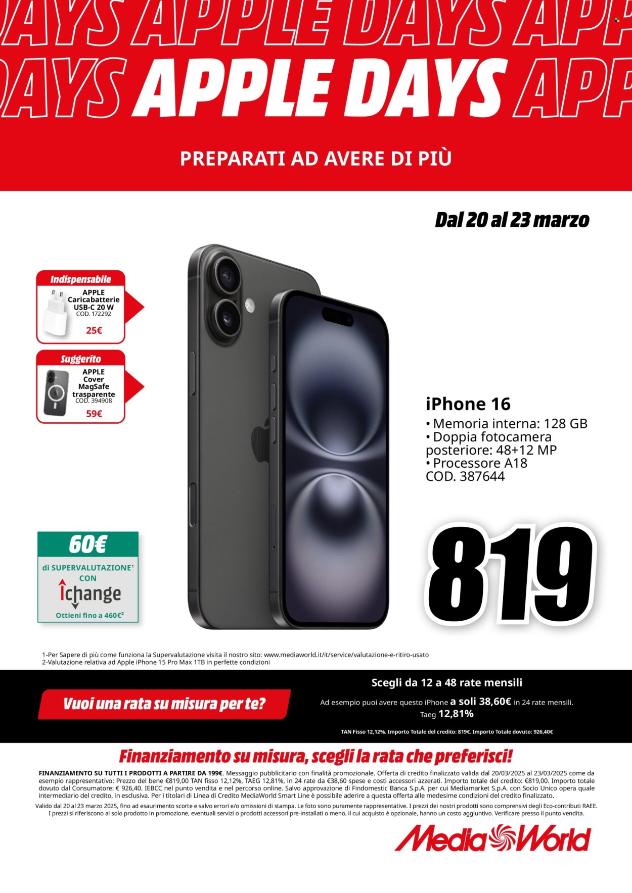 Volantino MediaWorld - 20/3/2025 - 23/3/2025. Pagina 6