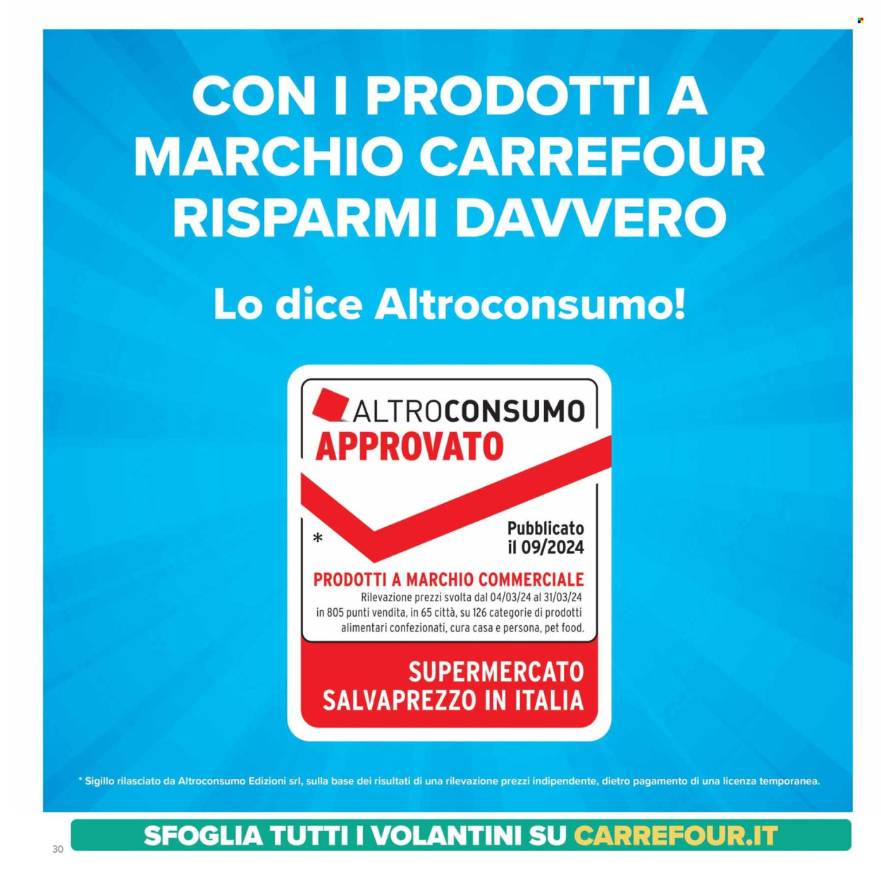 Volantino Carrefour - 25/3/2025 - 7/4/2025. Pagina 30