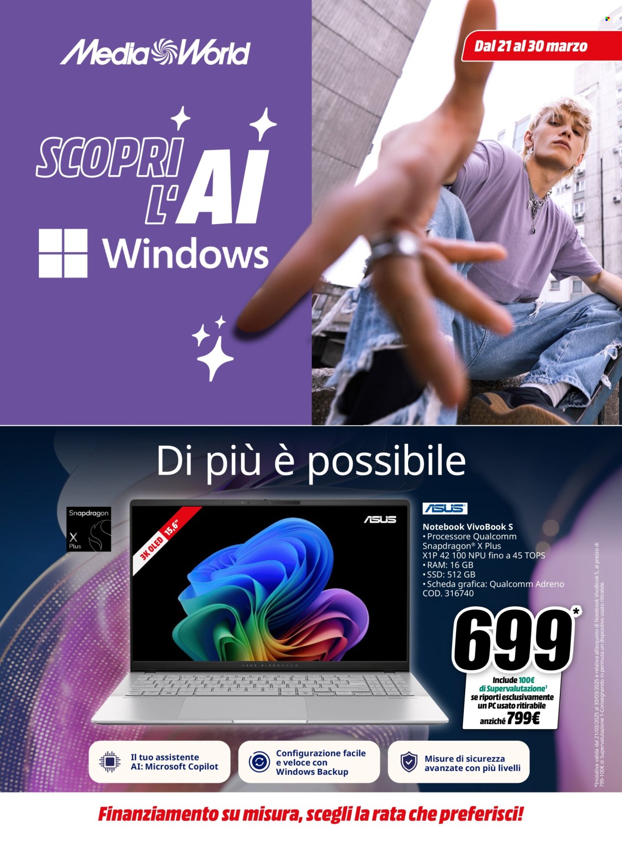 Volantino MediaWorld - 21/3/2025 - 30/3/2025. Pagina 1