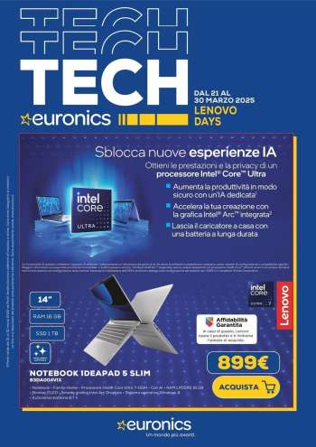 Volantino Euronics - 21/3/2025 - 30/3/2025.