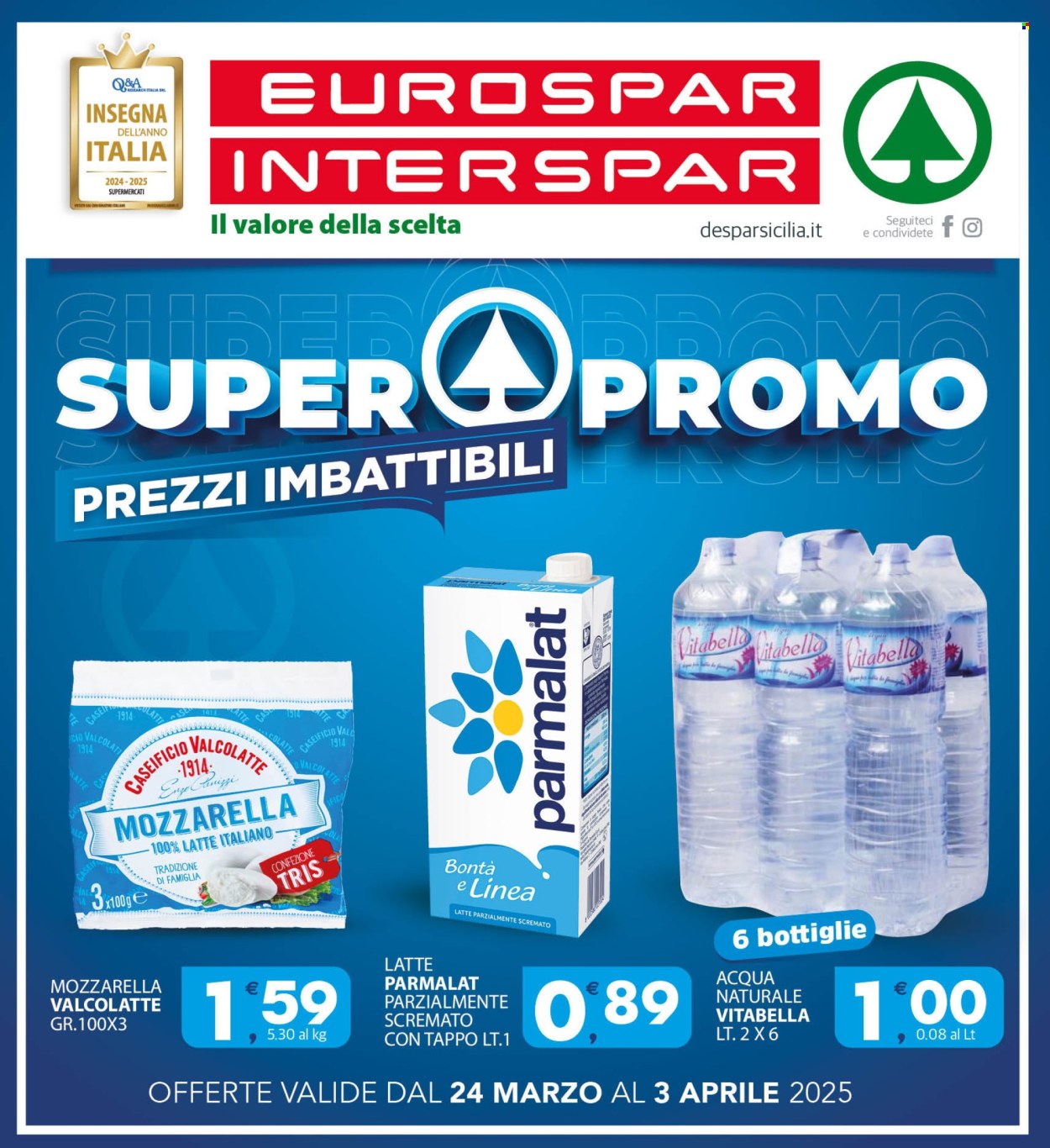 Volantino Eurospar - 24/3/2025 - 3/4/2025. Pagina 1