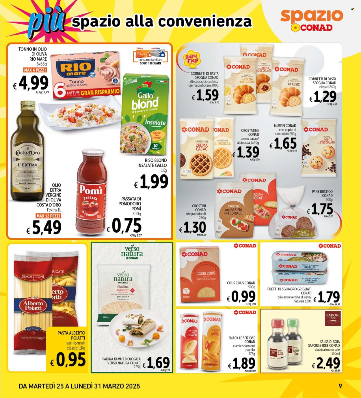 Volantino Spazio Conad - 25/3/2025 - 31/3/2025. Pagina 9