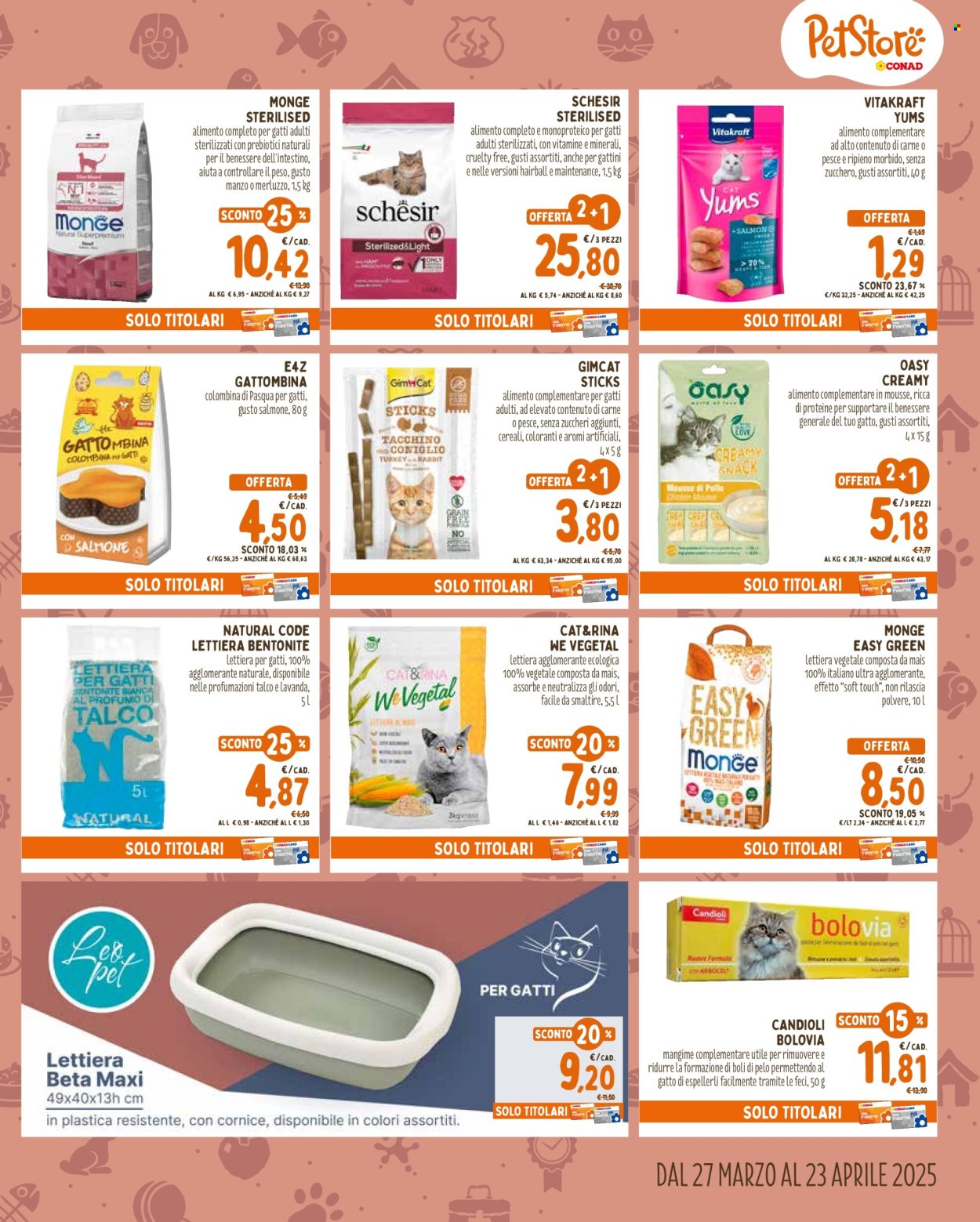 Volantino Pet Store Conad - 27/3/2025 - 23/4/2025. Pagina 5