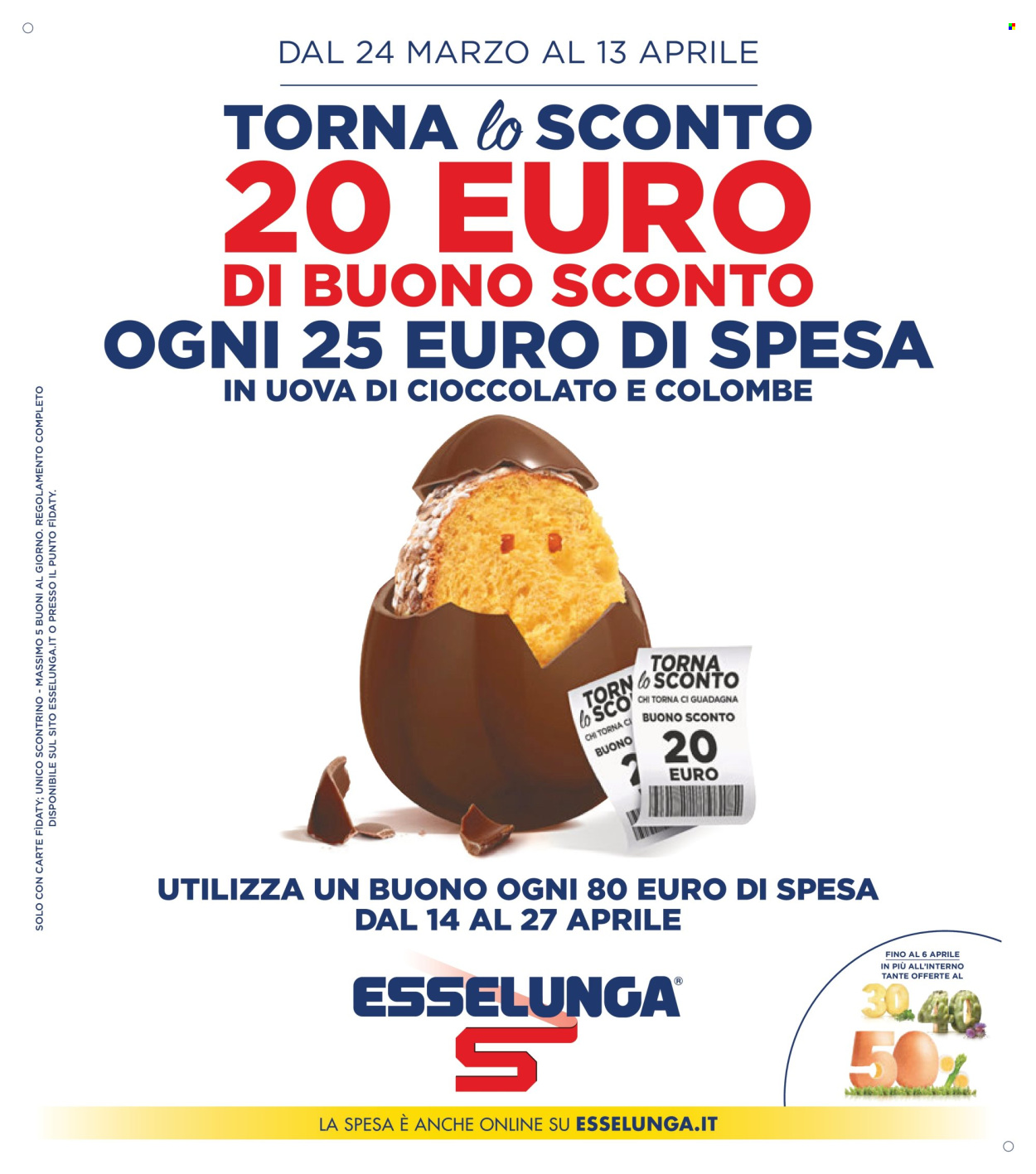 Volantino Esselunga - 24/3/2025 - 6/4/2025. Pagina 1
