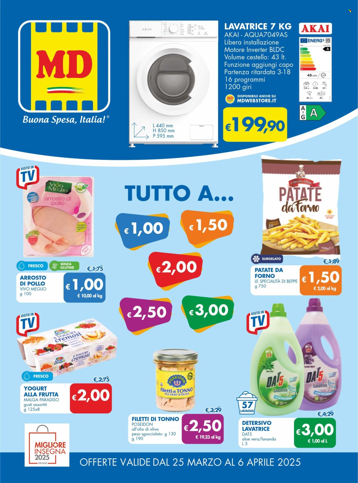 Volantino MD Discount - 25/3/2025 - 6/4/2025. Pagina 1