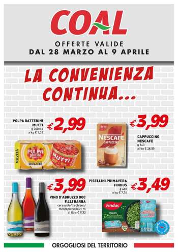 Volantino COAL - 28/3/2025 - 9/4/2025.