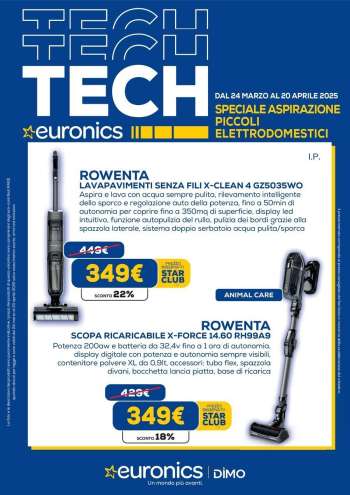 Volantino Euronics - 24/3/2025 - 20/4/2025.