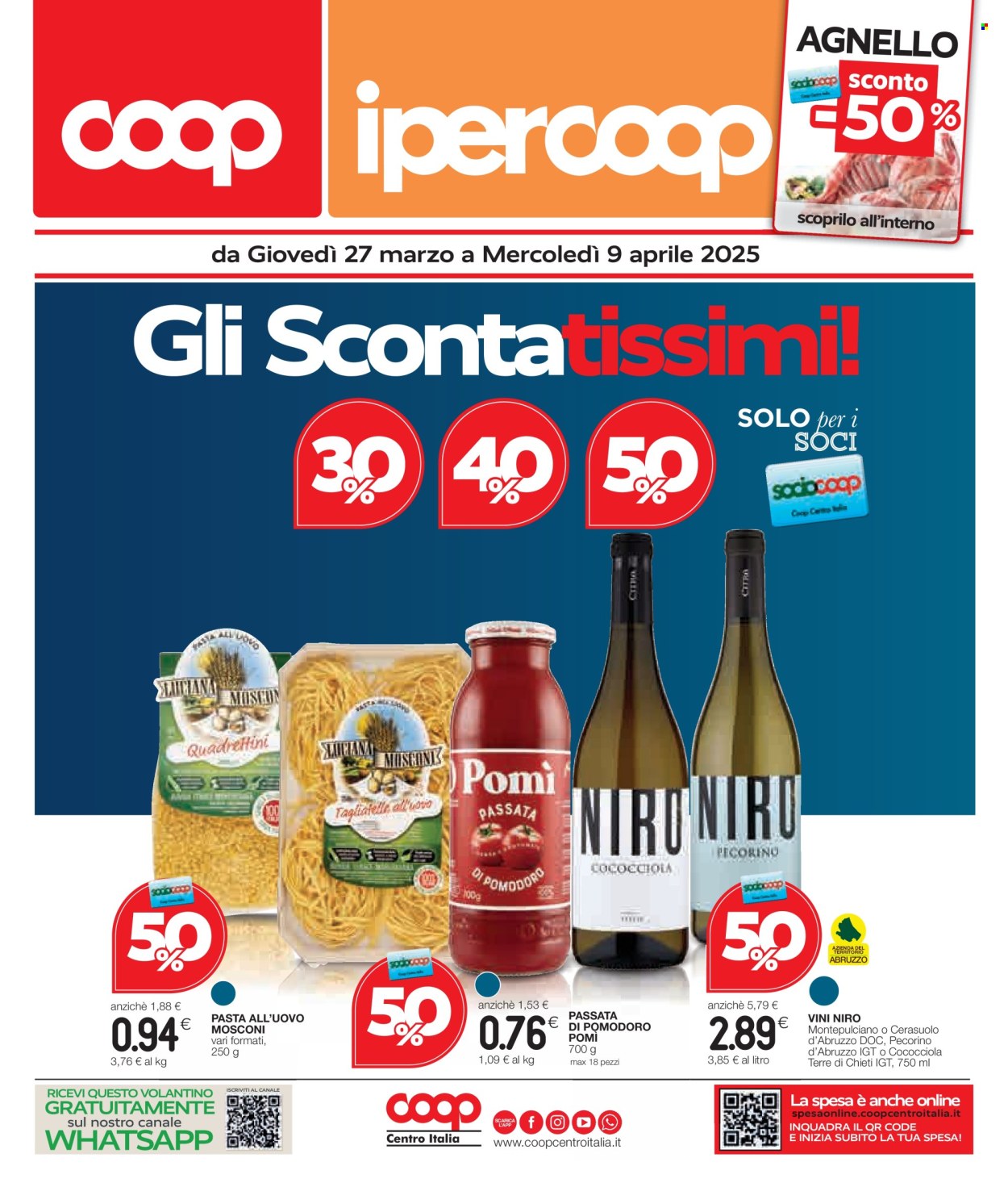 Volantino Coop - 27/3/2025 - 9/4/2025. Pagina 1