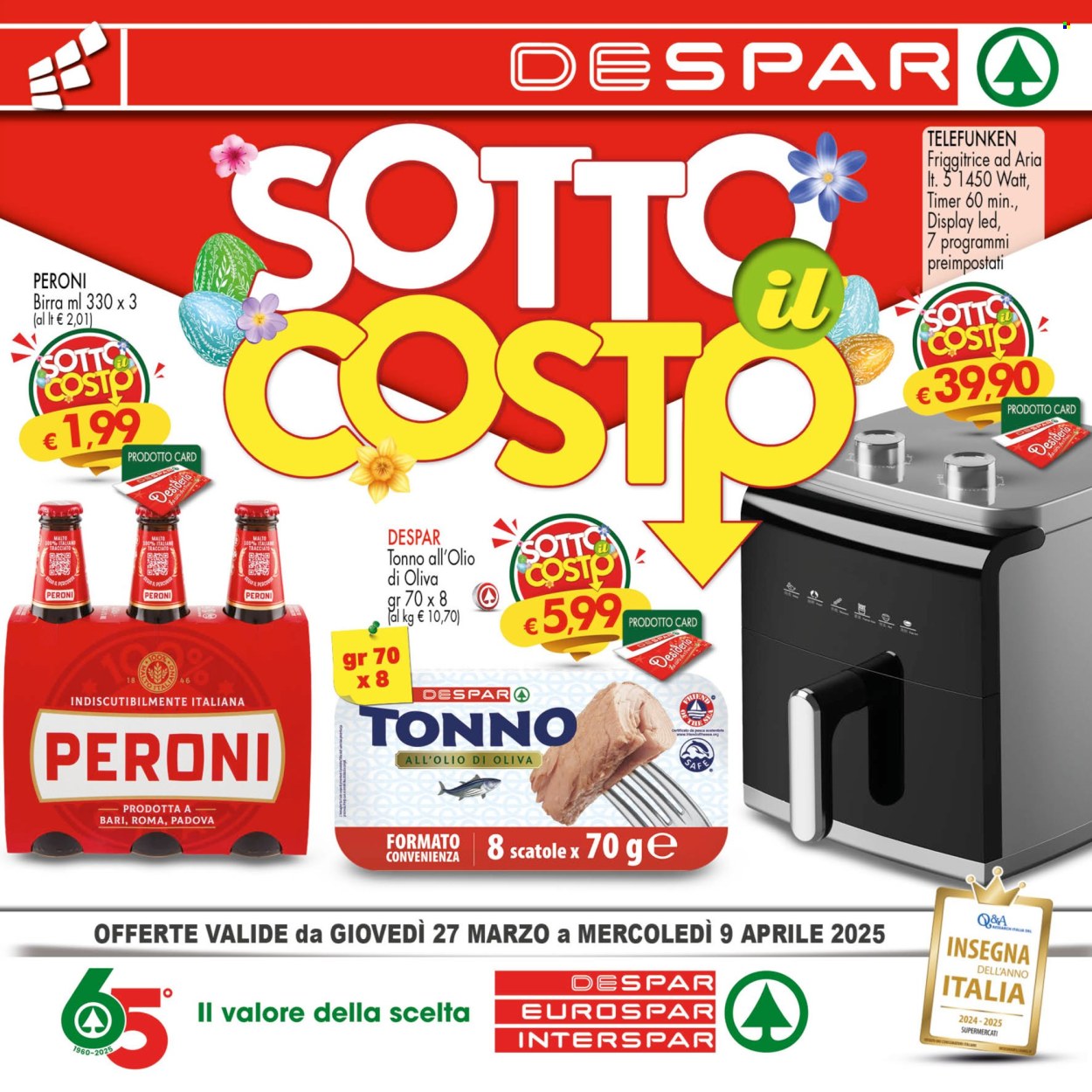 Volantino Eurospar - 27/3/2025 - 9/4/2025. Pagina 1