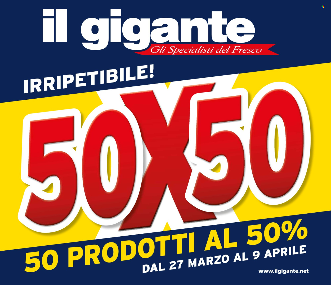 Volantino Il Gigante - 27/3/2025 - 9/4/2025. Pagina 1