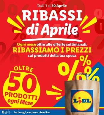 Volantino Lidl - 1/4/2025 - 30/4/2025.