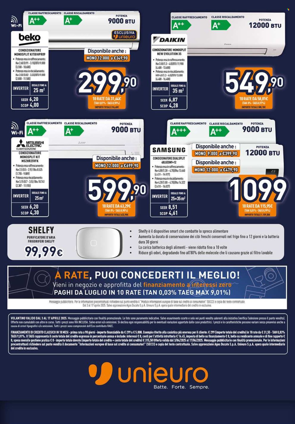 Volantino Unieuro - 3/4/2025 - 17/4/2025. Pagina 34