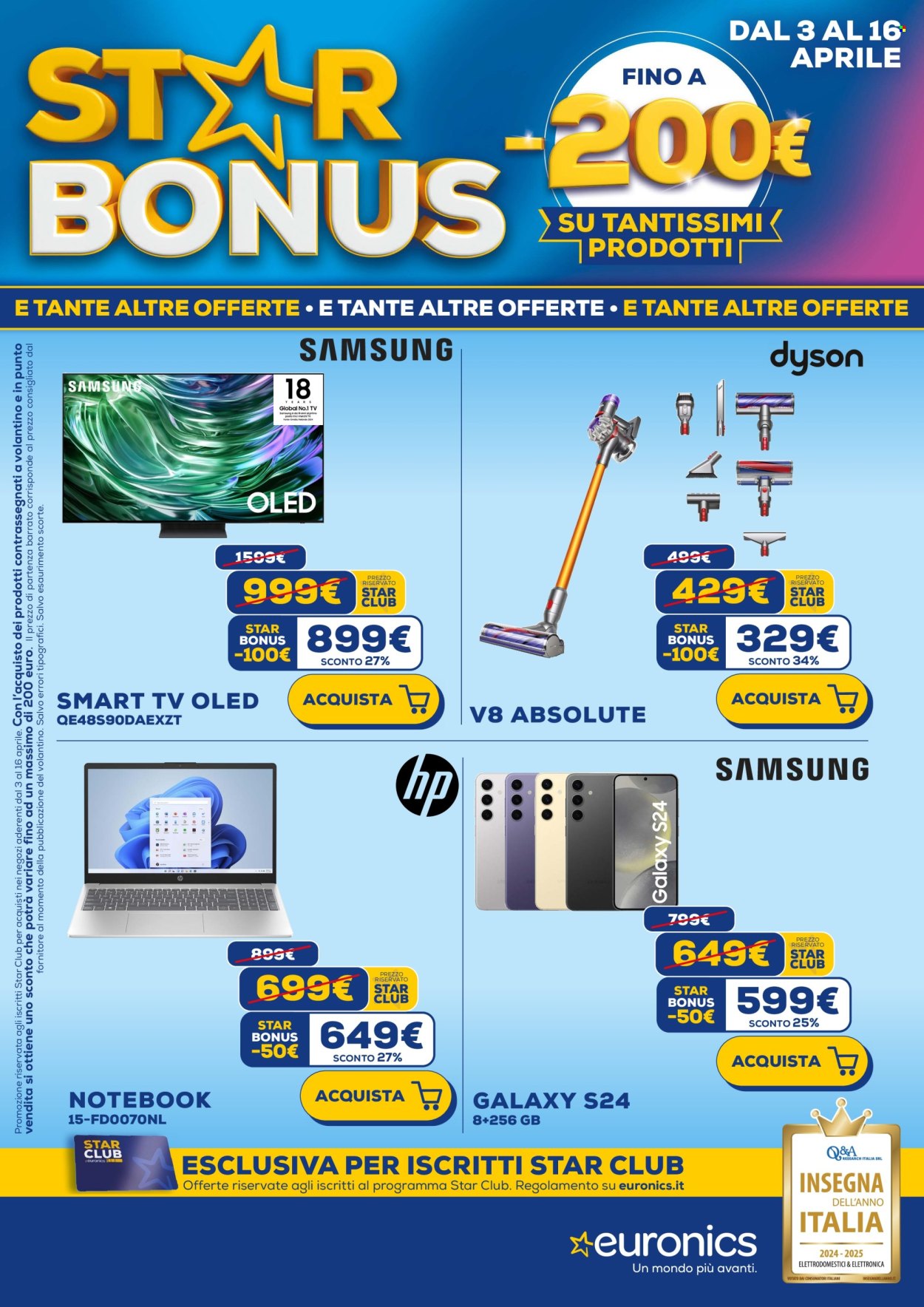 Volantino Euronics - 3/4/2025 - 16/4/2025. Pagina 1