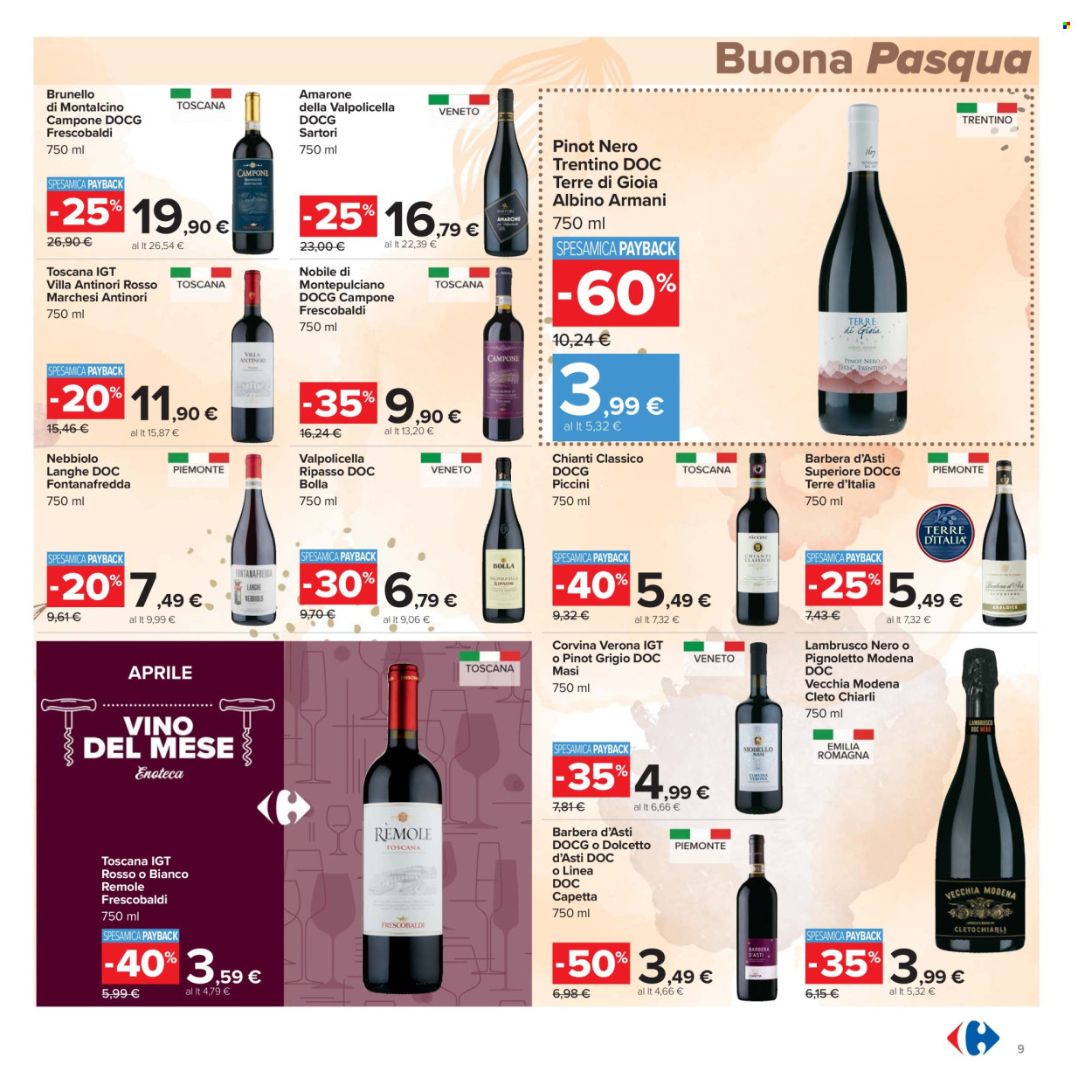 Volantino Carrefour - 8/4/2025 - 21/4/2025. Pagina 9