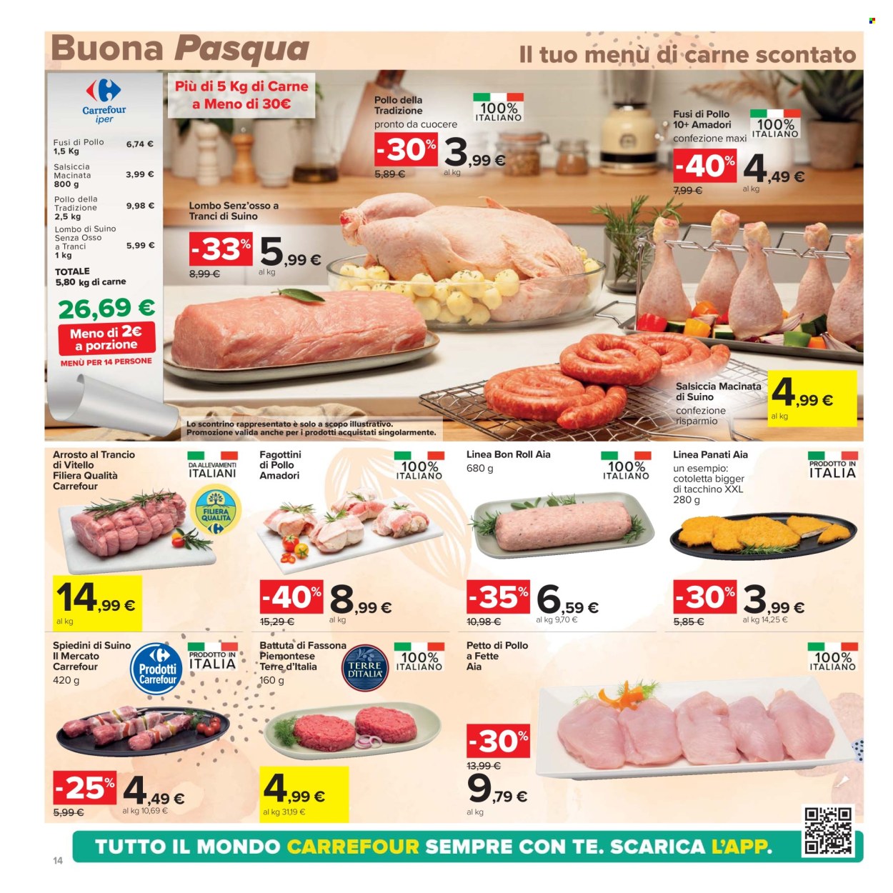 Volantino Carrefour - 8/4/2025 - 21/4/2025. Pagina 14