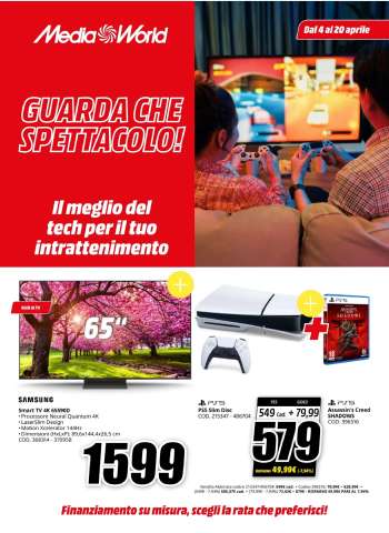 Volantino MediaWorld - 4/4/2025 - 20/4/2025.
