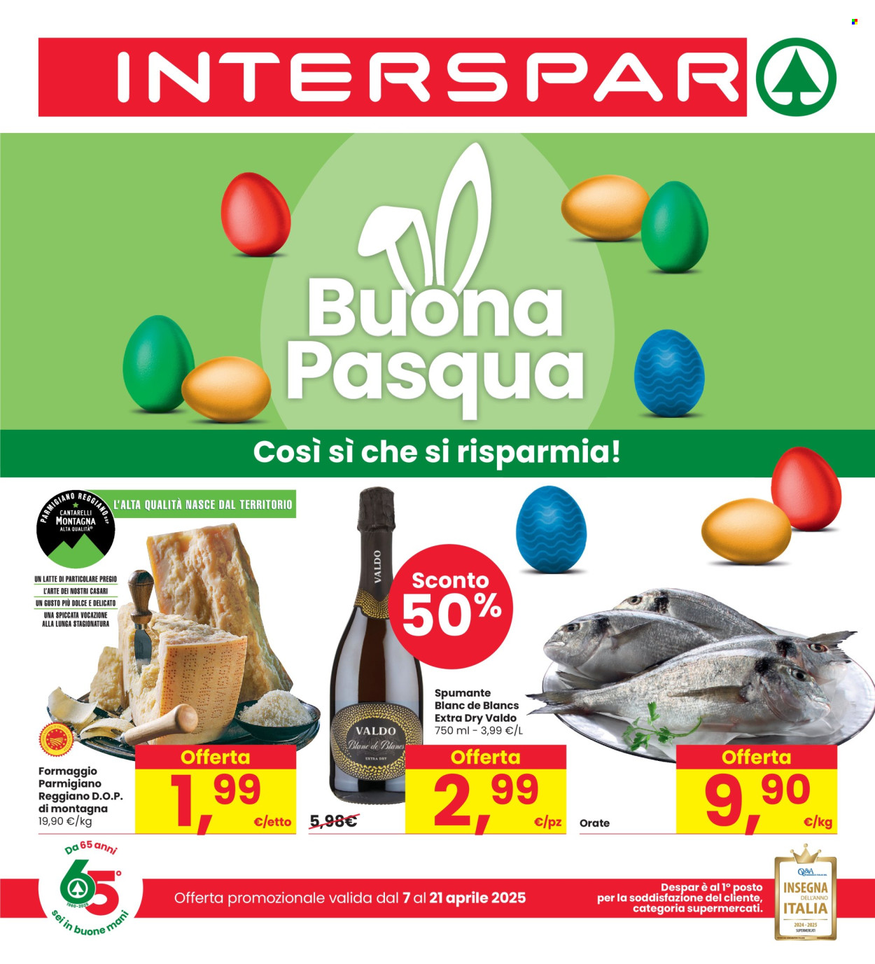 Volantino Interspar - 7/4/2025 - 21/4/2025. Pagina 1