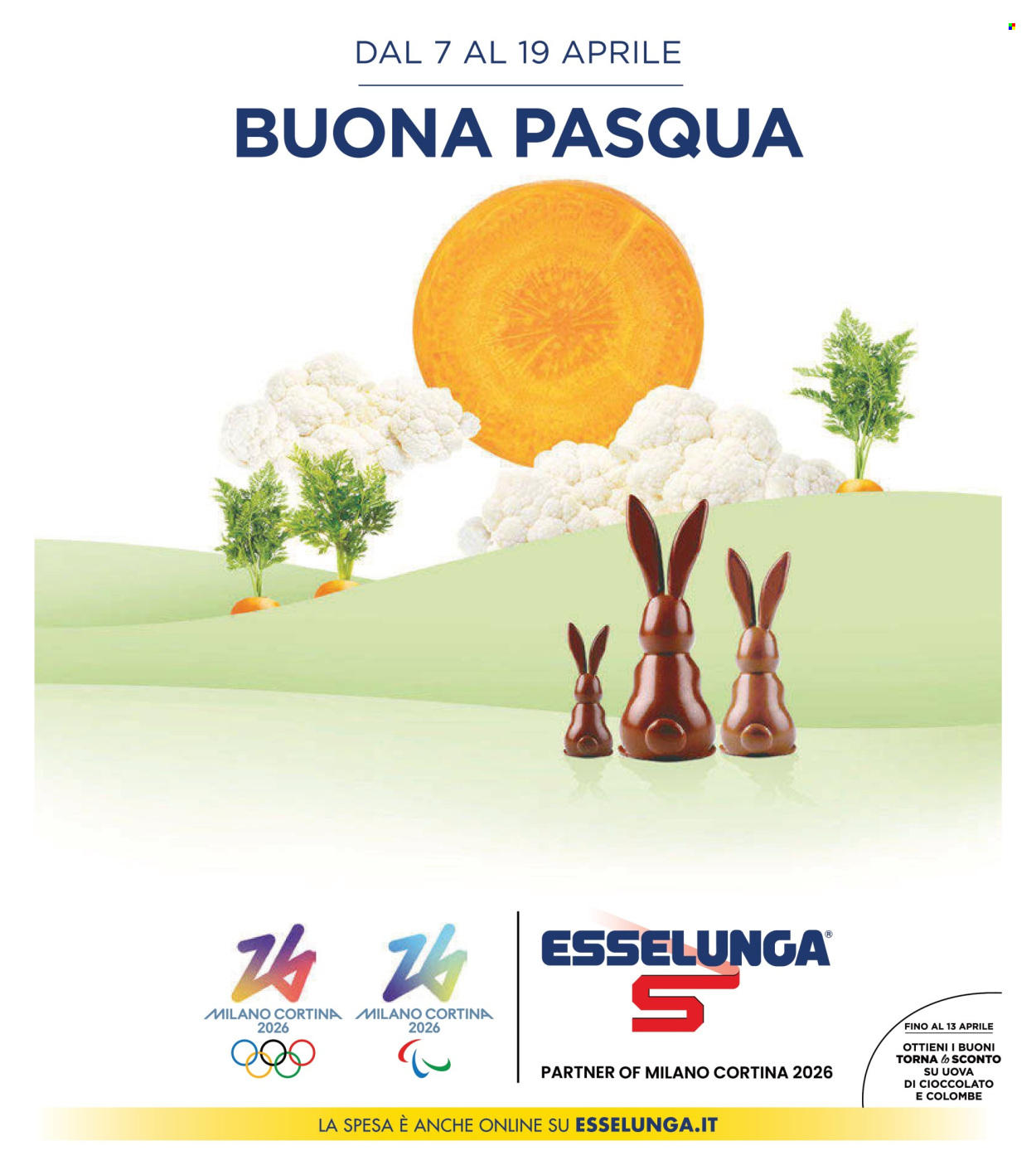 Volantino Esselunga - 7/4/2025 - 19/4/2025. Pagina 1