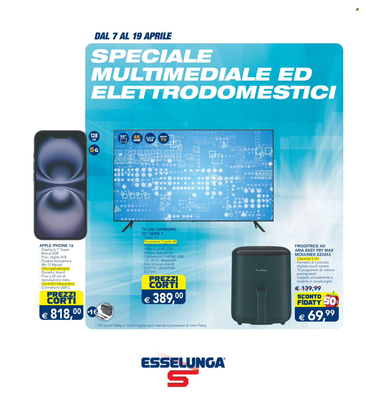 Volantino Esselunga - 7/4/2025 - 19/4/2025. Pagina 1