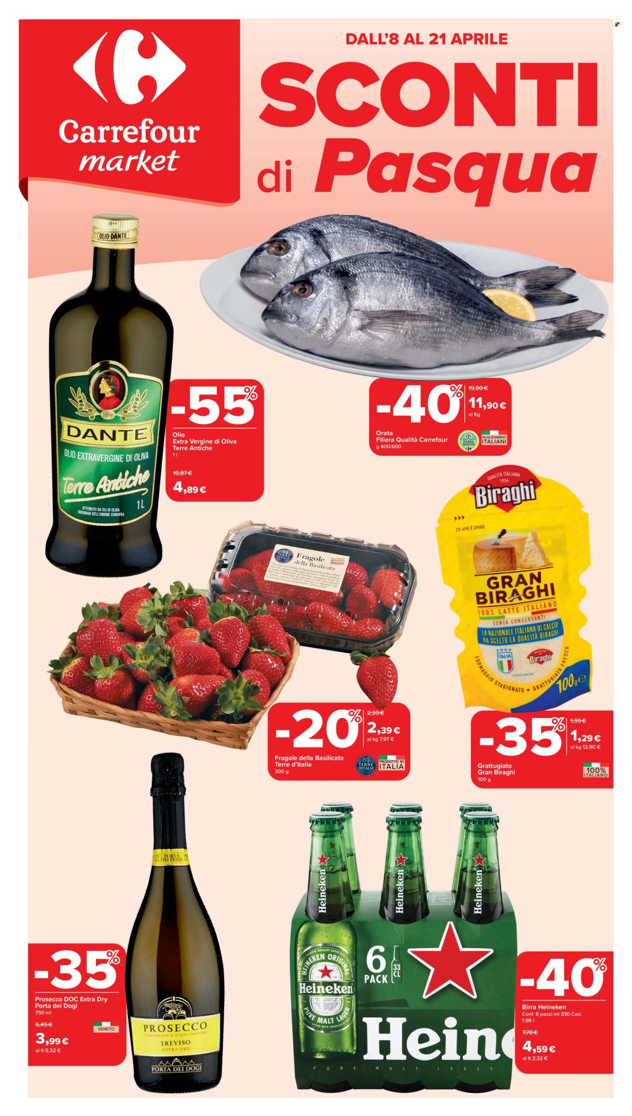 Volantino Carrefour - 8/4/2025 - 21/4/2025. Pagina 1
