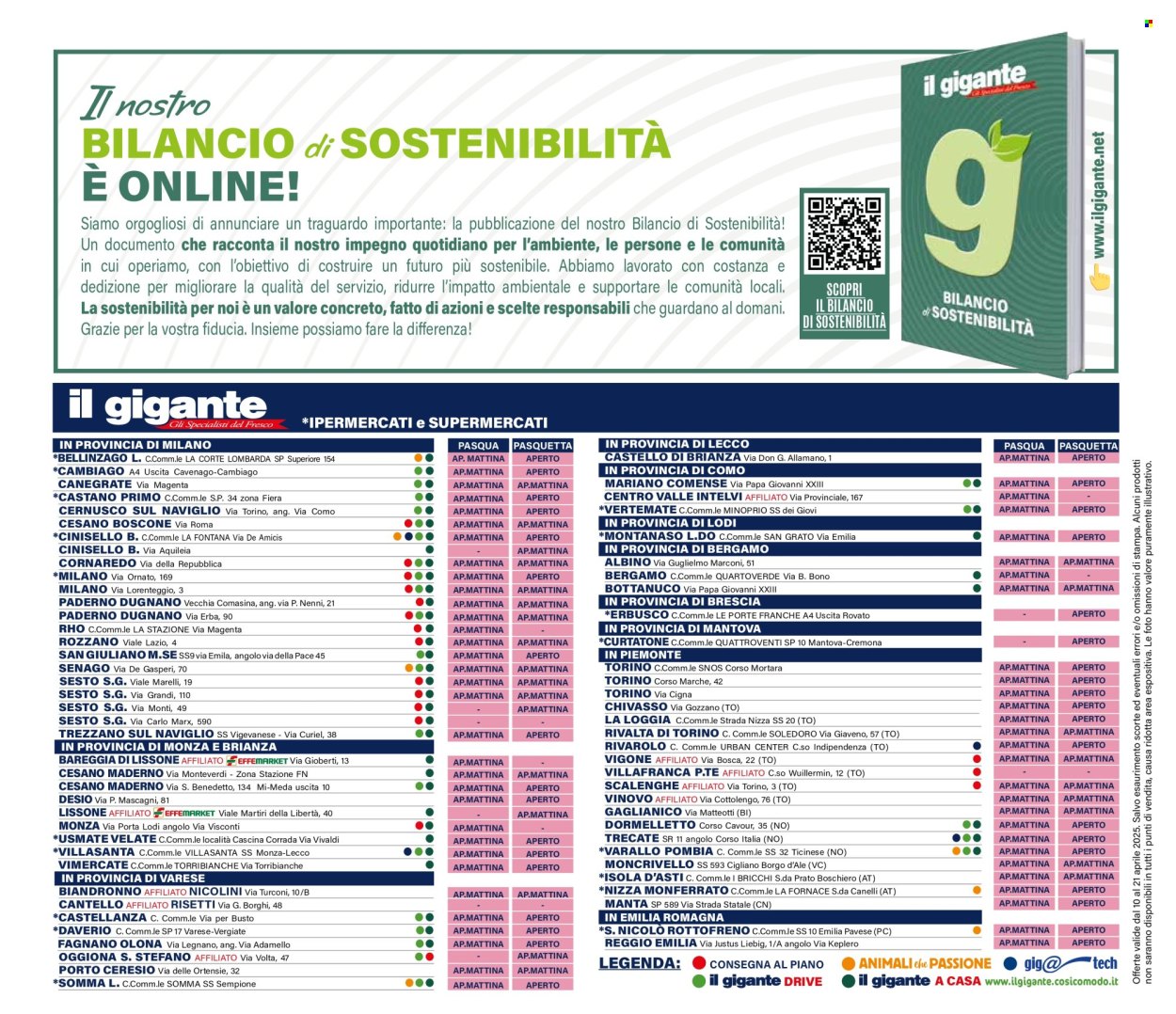 Volantino Il Gigante - 10/4/2025 - 21/4/2025. Pagina 44