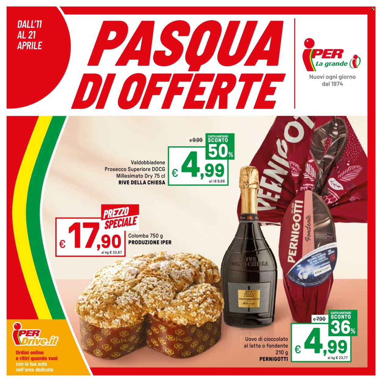 Volantino Iper, La grande i - 11/4/2025 - 21/4/2025. Pagina 1