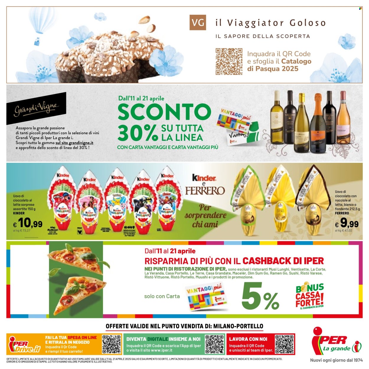 Volantino Iper, La grande i - 11/4/2025 - 21/4/2025. Pagina 44