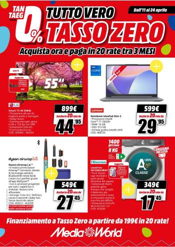 Volantino MediaWorld - 11/4/2025 - 24/4/2025.