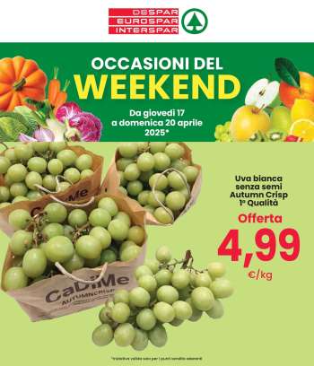 Volantino Eurospar - 17/4/2025 - 20/4/2025.