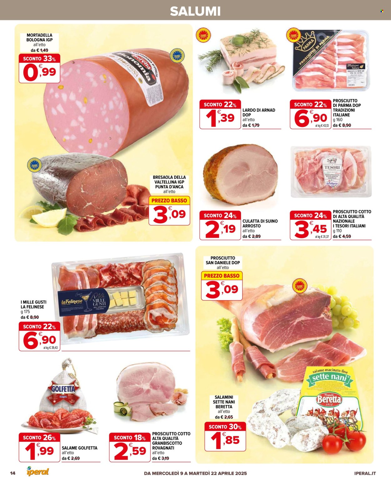 Volantino Iperal - 9/4/2025 - 22/4/2025. Pagina 14