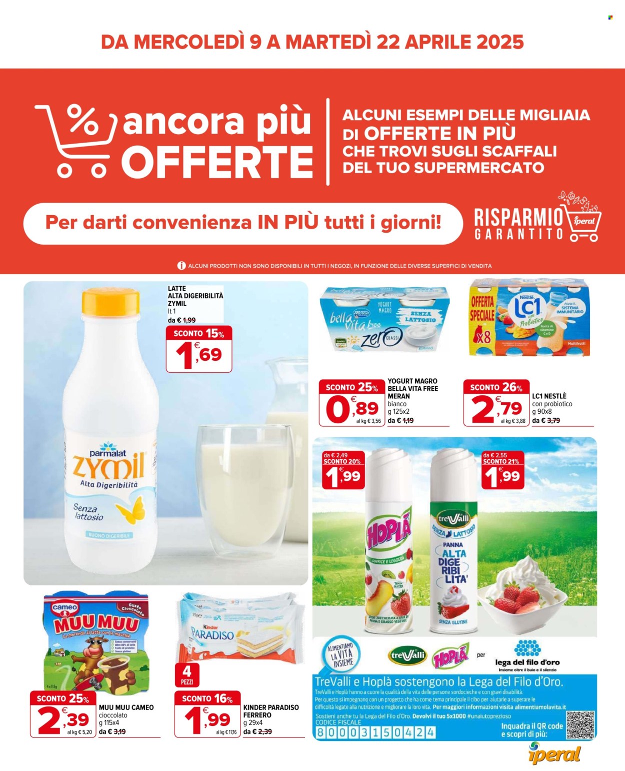 Volantino Iperal - 9/4/2025 - 22/4/2025. Pagina 1