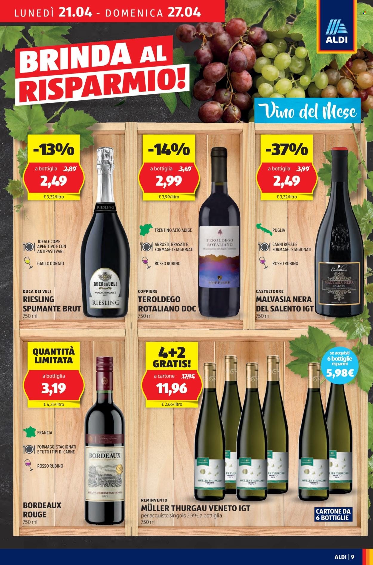 Volantino Aldi - 21/4/2025 - 27/4/2025. Pagina 9