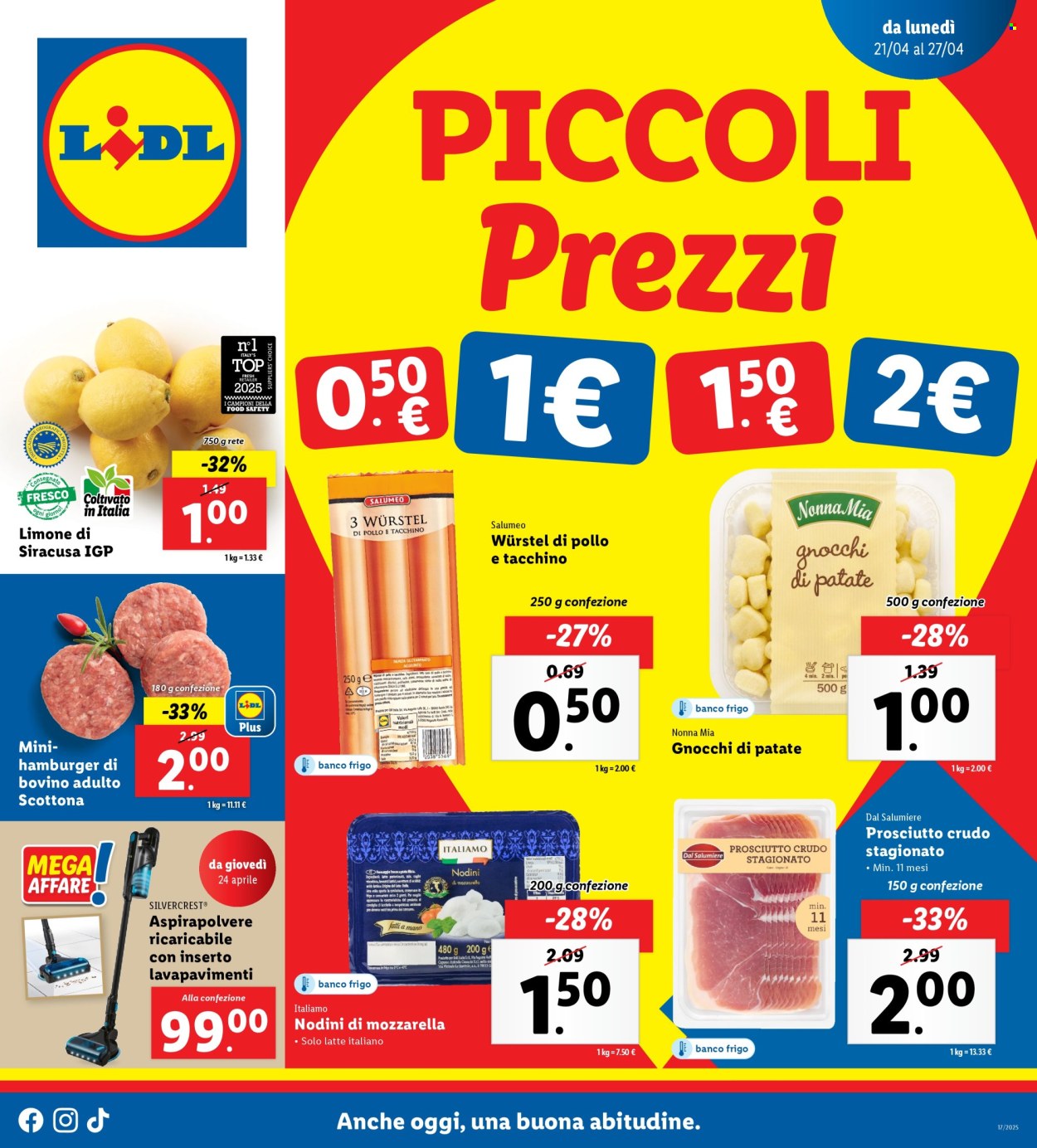 Volantino Lidl - 21/4/2025 - 27/4/2025. Pagina 1