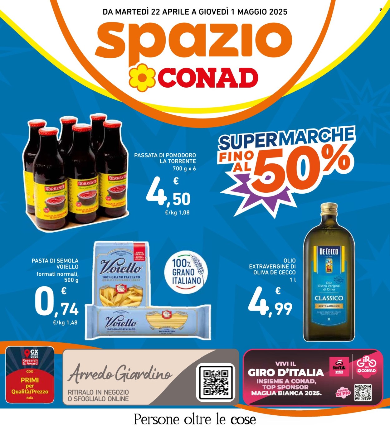 Volantino Spazio Conad - 22/4/2025 - 1/5/2025. Pagina 1