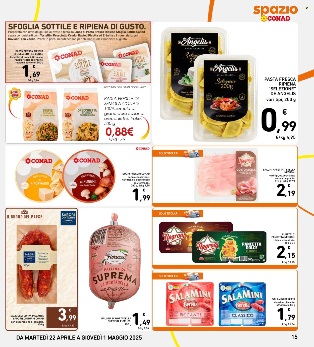 Volantino Spazio Conad - 22/4/2025 - 1/5/2025. Pagina 15
