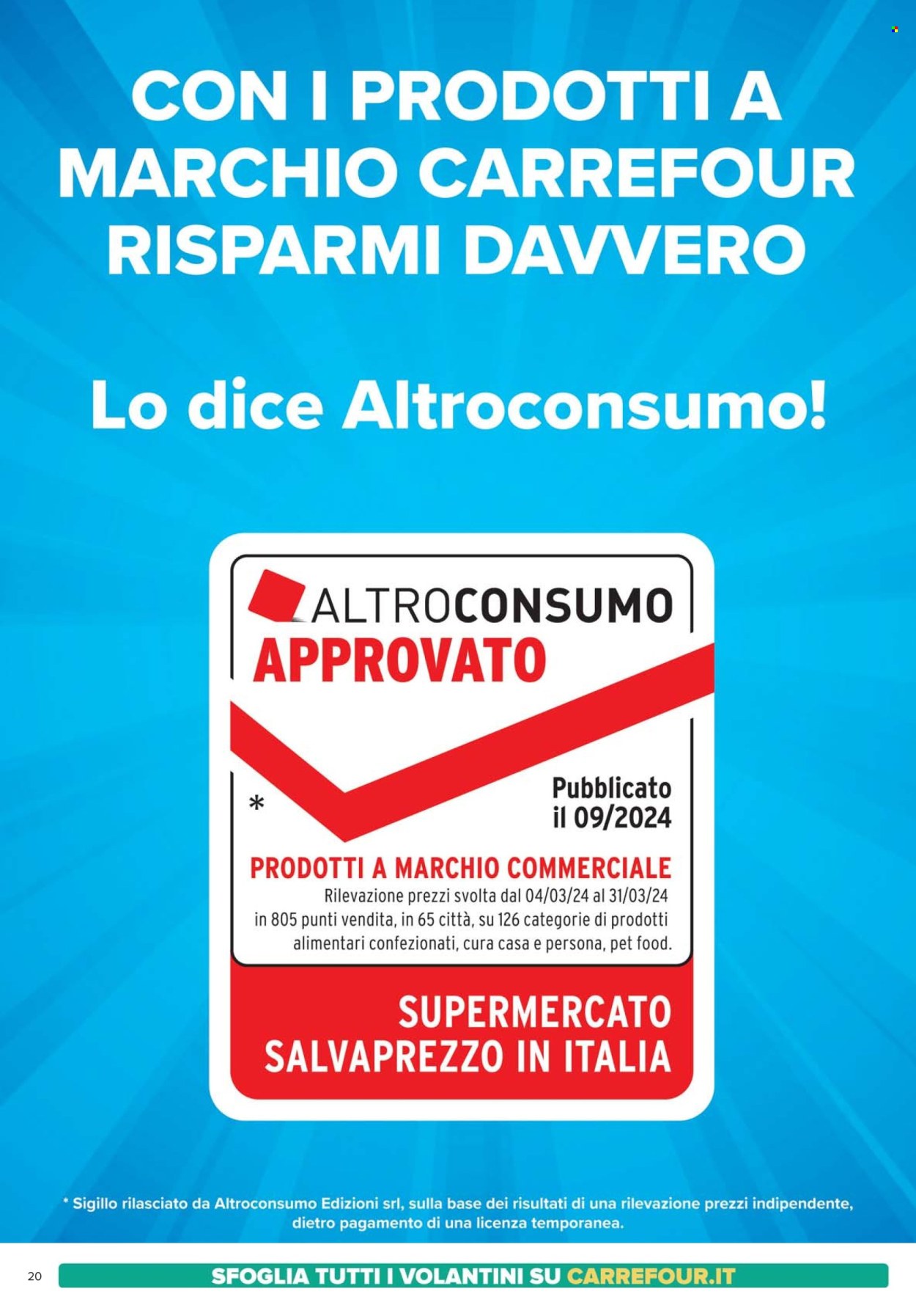Volantino Carrefour - 23/4/2025 - 6/5/2025. Pagina 20