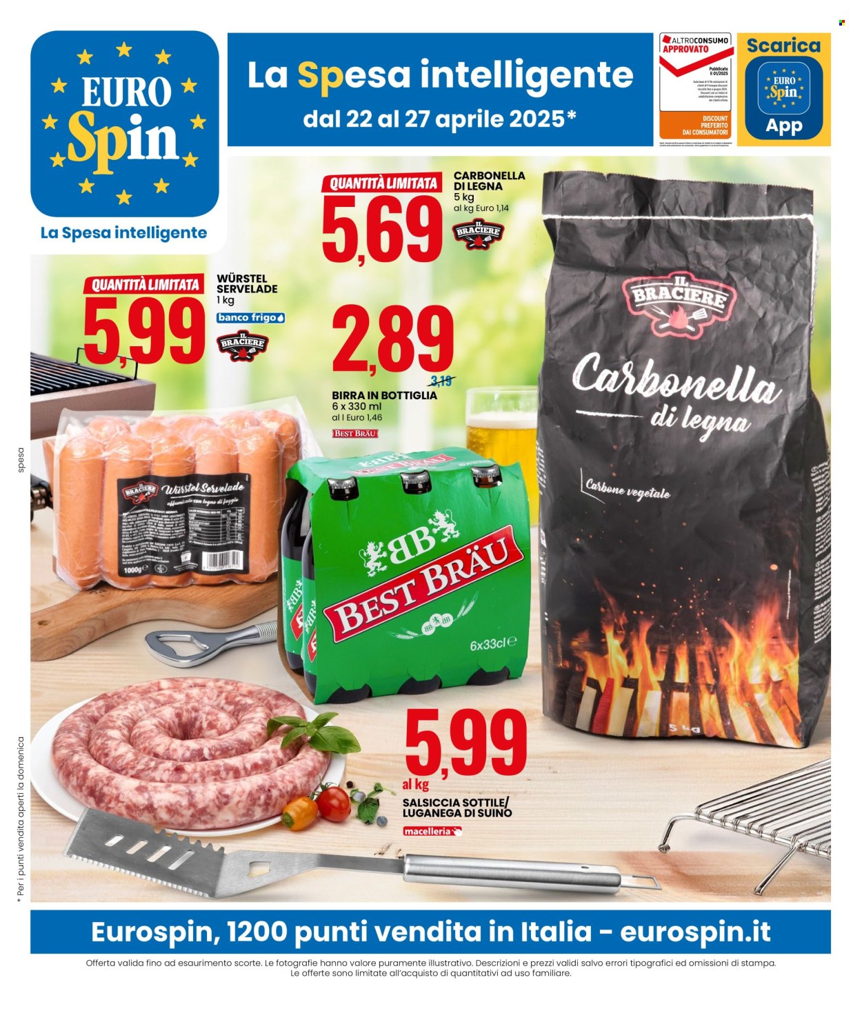 Volantino EuroSpin - 22/4/2025 - 27/4/2025. Pagina 1