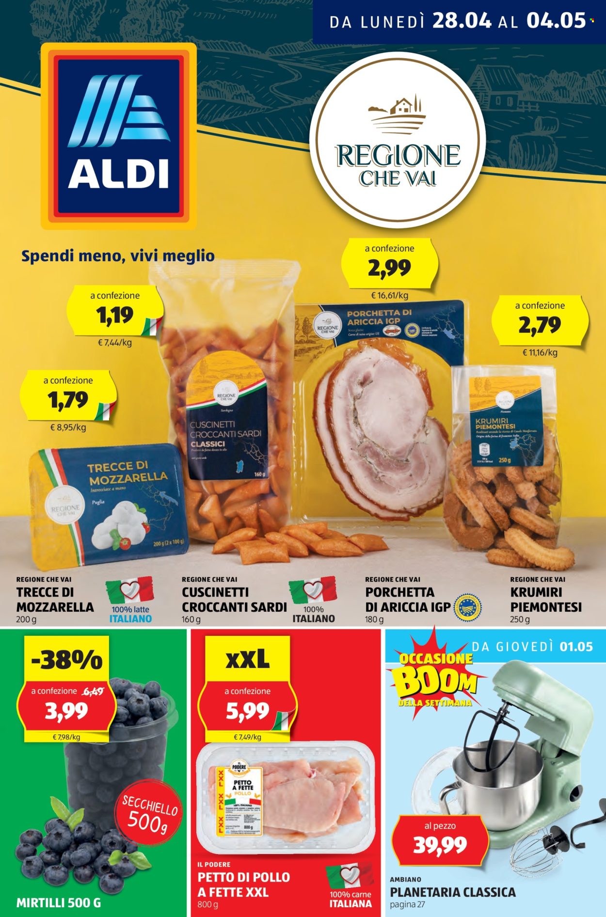 Volantino Aldi - 28/4/2025 - 4/5/2025. Pagina 1
