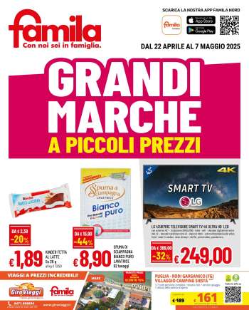Volantino Famila - 22/4/2025 - 7/5/2025.