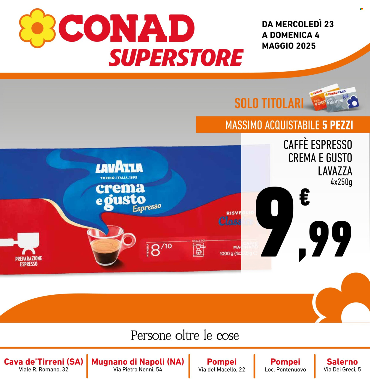 Volantino Conad Superstore - 23/4/2025 - 4/5/2025. Pagina 1