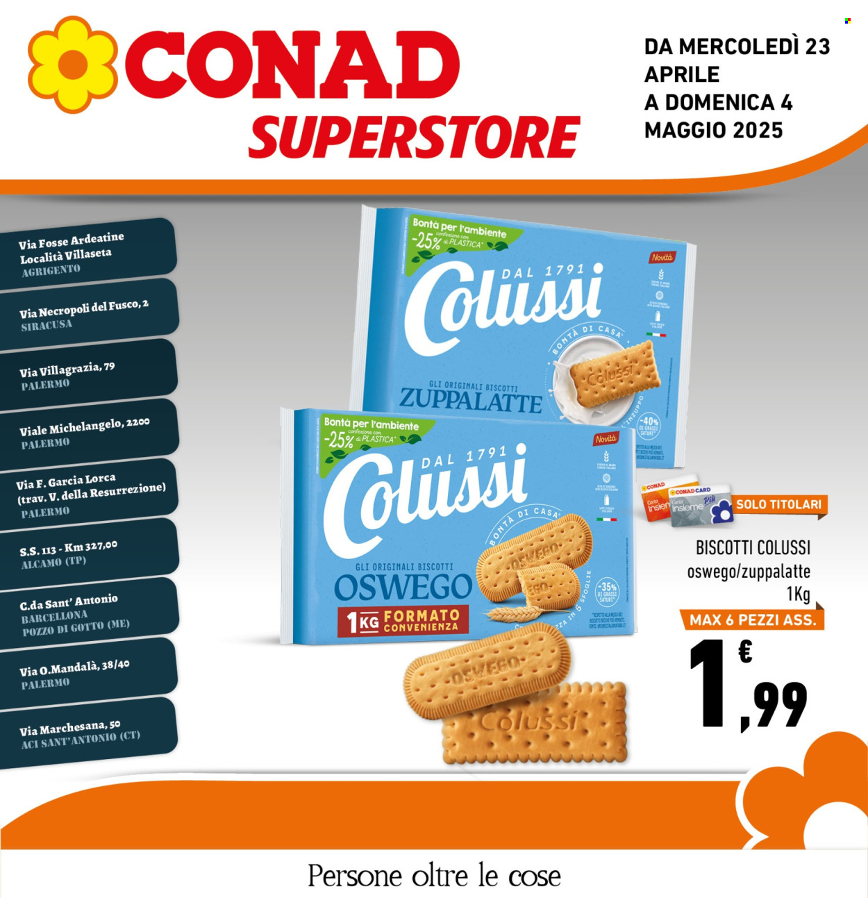 Volantino Conad Superstore - 23/4/2025 - 4/5/2025. Pagina 1