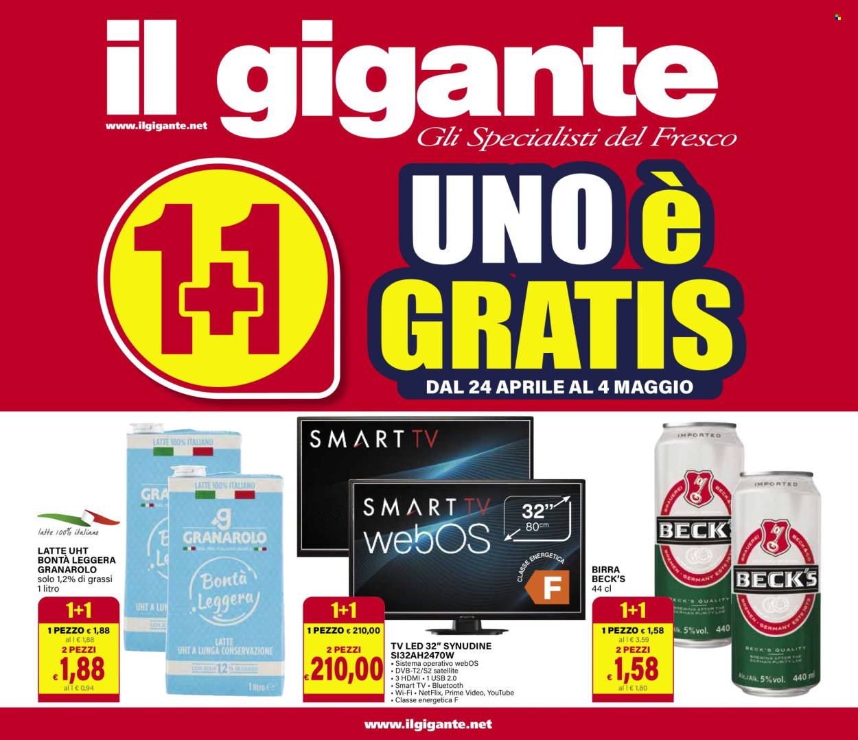 Volantino Il Gigante - 24/4/2025 - 4/5/2025. Pagina 1