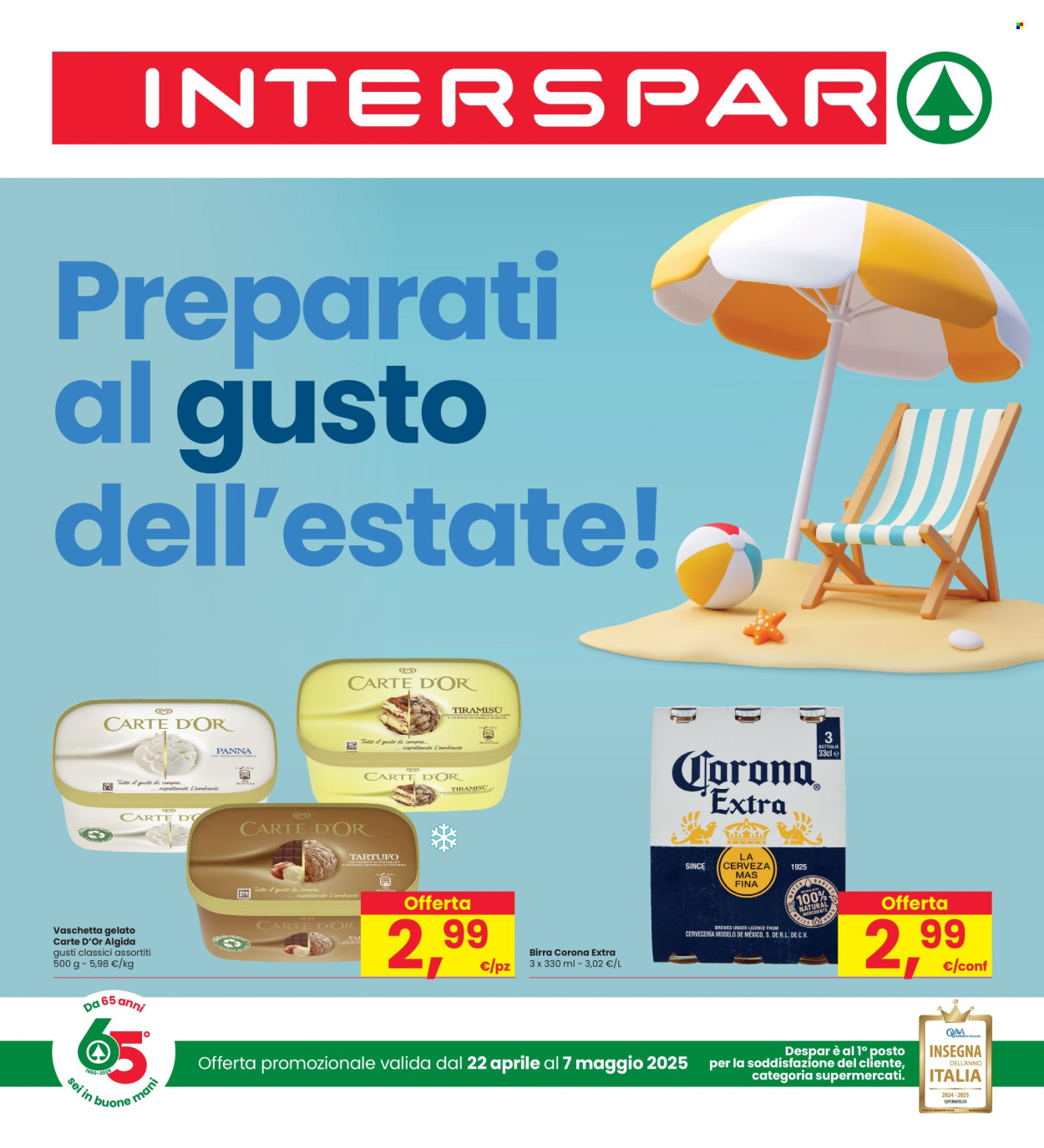 Volantino Interspar - 22/4/2025 - 7/5/2025. Pagina 1