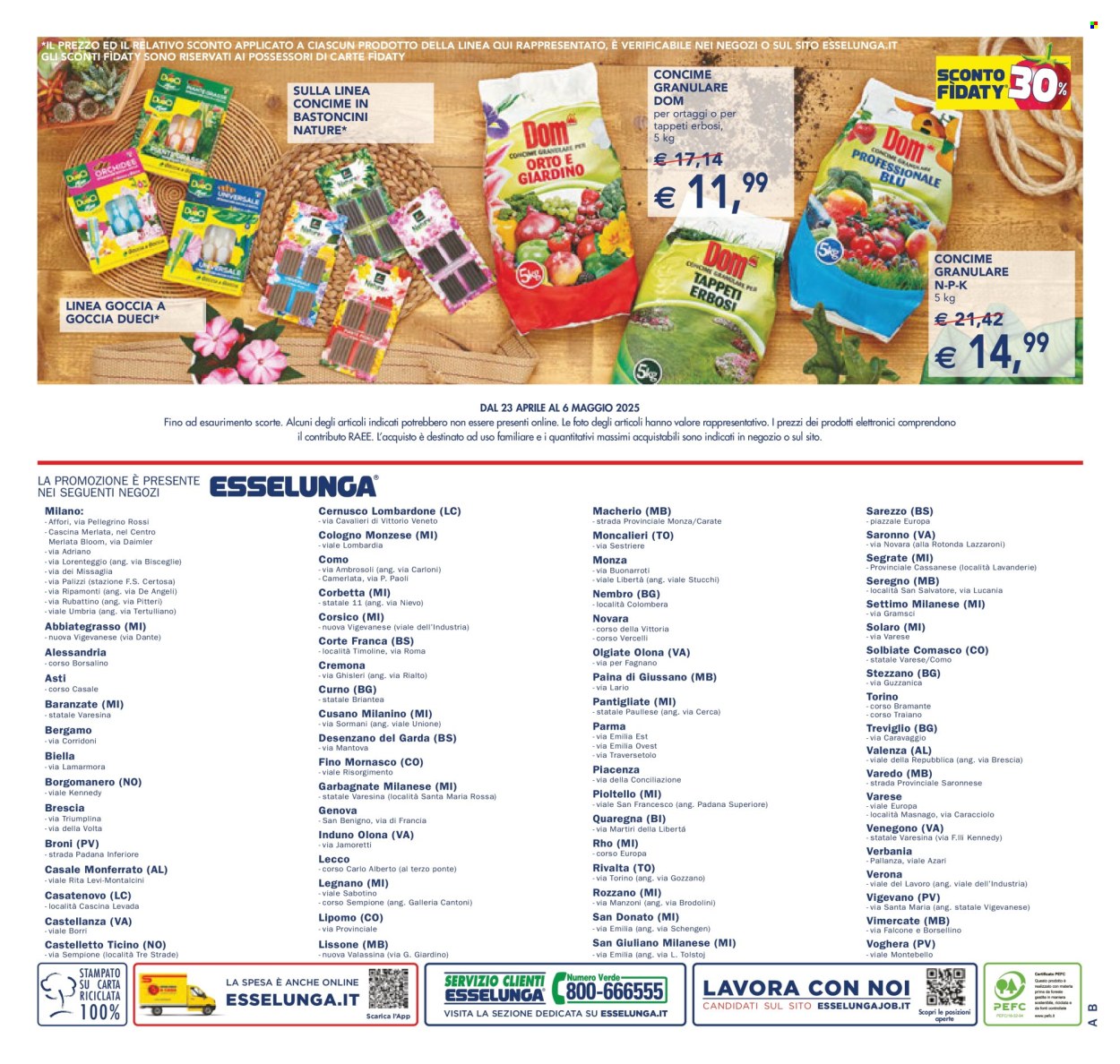 Volantino Esselunga - 23/4/2025 - 6/5/2025. Pagina 16