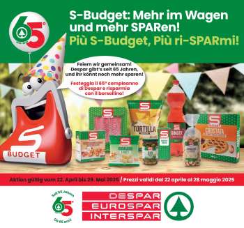 Volantino Eurospar - 22/4/2025 - 28/4/2025.