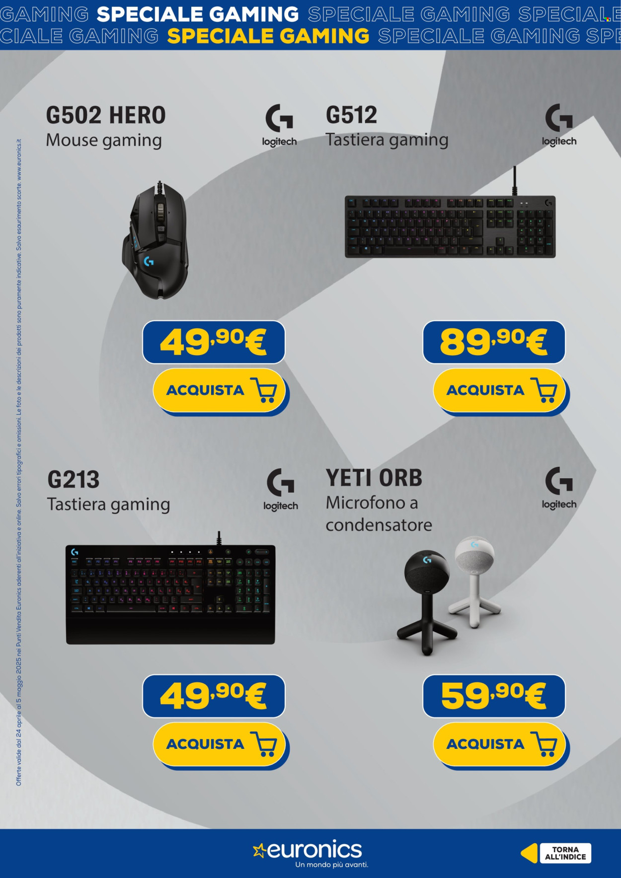 Volantino Euronics - 24/4/2025 - 4/5/2025. Pagina 9