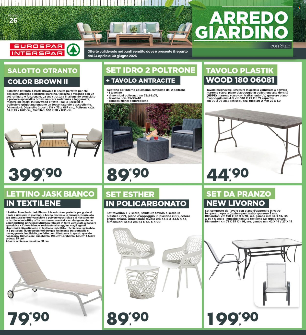 Volantino Eurospar - 24/4/2025 - 4/5/2025. Pagina 26